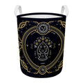 Vintage Virgo Zodiac Sign Print Round Laundry Basket