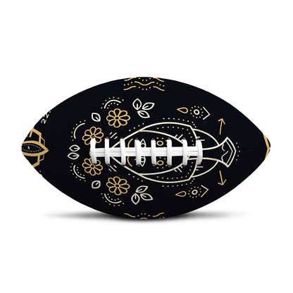 Vintage Virgo Zodiac Sign Print Rugby Ball