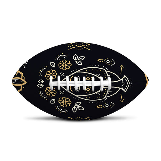 Vintage Virgo Zodiac Sign Print Rugby Ball