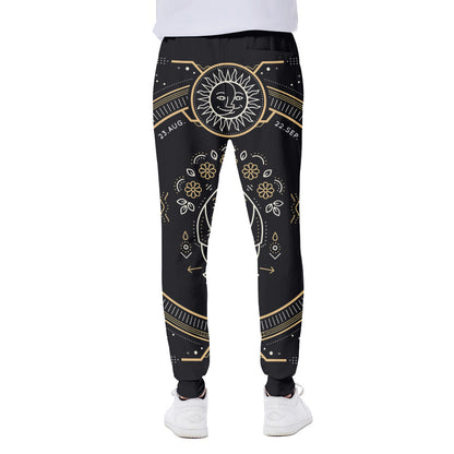 Vintage Virgo Zodiac Sign Print Scuba Joggers