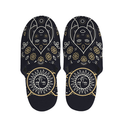 Vintage Virgo Zodiac Sign Print Slippers