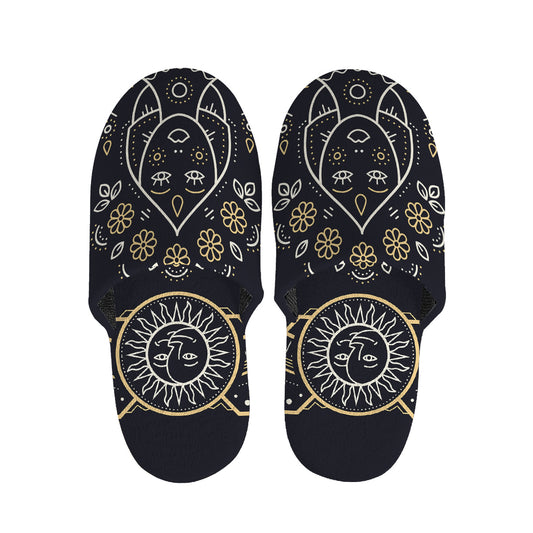 Vintage Virgo Zodiac Sign Print Slippers