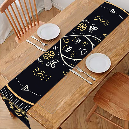 Vintage Virgo Zodiac Sign Print Table Runner