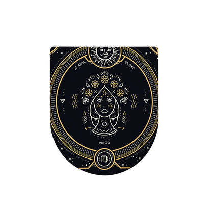 Vintage Virgo Zodiac Sign Print Toilet Lid Cover