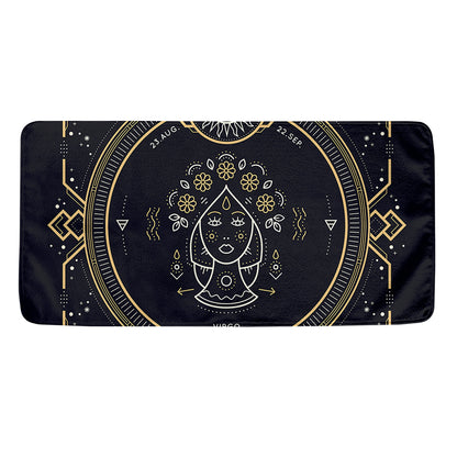 Vintage Virgo Zodiac Sign Print Towel