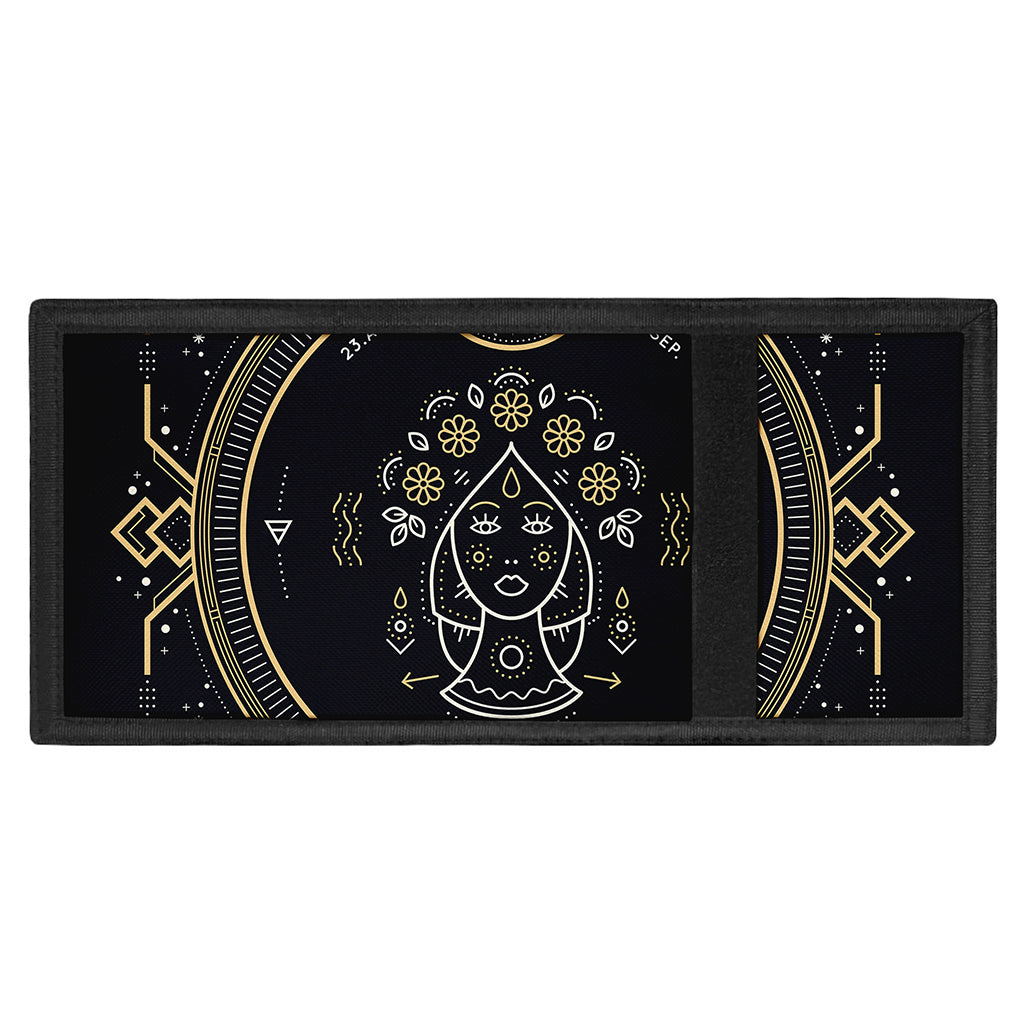 Vintage Virgo Zodiac Sign Print Trifold Wallet