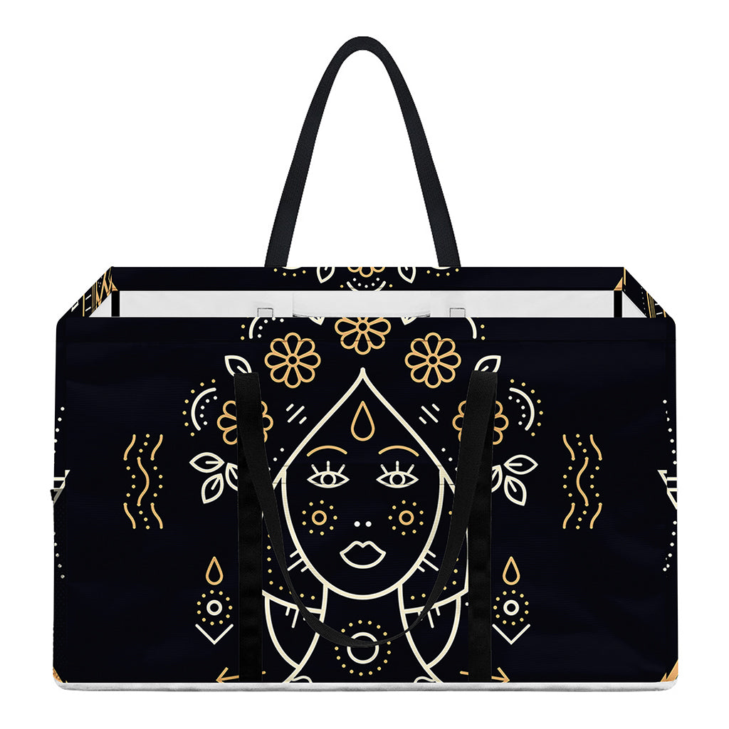 Vintage Virgo Zodiac Sign Print Utility Tote Bag