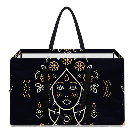 Vintage Virgo Zodiac Sign Print Utility Tote Bag