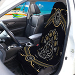 Vintage Virgo Zodiac Sign Print Waterproof Car Seat Cover