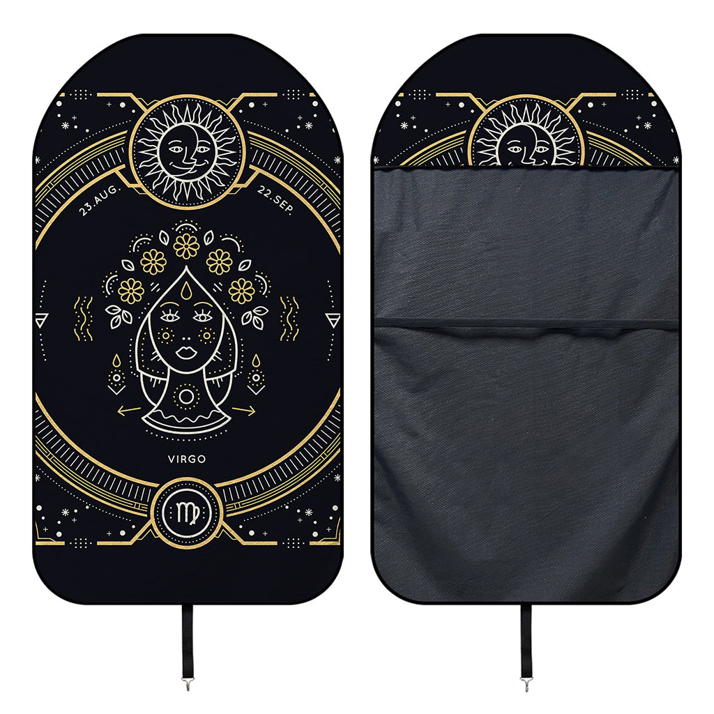 Vintage Virgo Zodiac Sign Print Waterproof Car Seat Cover