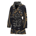 Vintage Virgo Zodiac Sign Print Women's Bathrobe