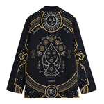 Vintage Virgo Zodiac Sign Print Women's Blazer