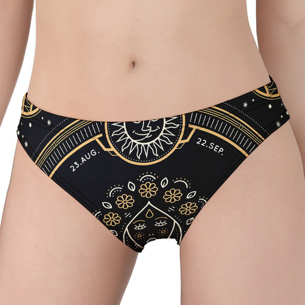 Vintage Virgo Zodiac Sign Print Women's Panties