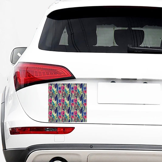Vintage Watercolor Feather Print Car Sticker