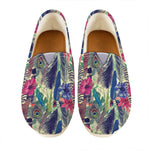 Vintage Watercolor Feather Print Casual Shoes
