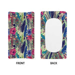 Vintage Watercolor Feather Print Changing Pad Cover
