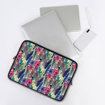 Vintage Watercolor Feather Print Laptop Sleeve