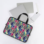 Vintage Watercolor Feather Print Laptop Sleeve With Handle