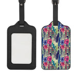 Vintage Watercolor Feather Print Luggage Tag