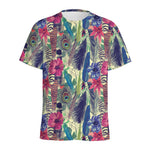 Vintage Watercolor Feather Print Men's Sports T-Shirt