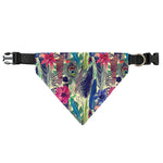 Vintage Watercolor Feather Print Over The Collar Dog Bandana