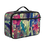 Vintage Watercolor Feather Print Portable Lunch Bag