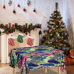 Vintage Watercolor Feather Print Tablecloth