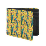 Vintage Watercolor Peacock Print Bifold Wallet