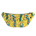 Vintage Watercolor Peacock Print Fanny Pack