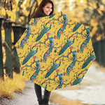 Vintage Watercolor Peacock Print Foldable Umbrella