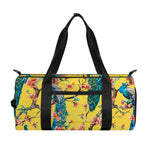 Vintage Watercolor Peacock Print Gym Bag