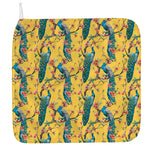 Vintage Watercolor Peacock Print Hand Towel
