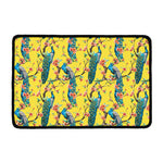 Vintage Watercolor Peacock Print Kitchen Mat