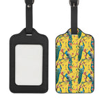 Vintage Watercolor Peacock Print Luggage Tag