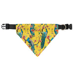 Vintage Watercolor Peacock Print Over The Collar Dog Bandana
