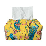 Vintage Watercolor Peacock Print Rectangle Tissue Box Cover