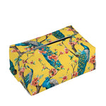Vintage Watercolor Peacock Print Rectangle Tissue Box Cover