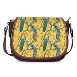 Vintage Watercolor Peacock Print Saddle Bag