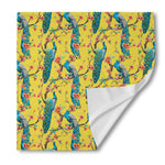 Vintage Watercolor Peacock Print Silk Bandana