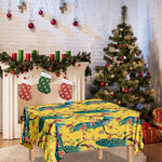 Vintage Watercolor Peacock Print Tablecloth