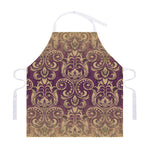 Vintage Western Damask Floral Print Adjustable Apron
