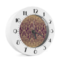 Vintage Western Damask Floral Print Alarm Clock
