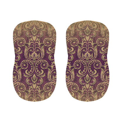 Vintage Western Damask Floral Print Bar Stool Covers
