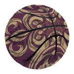 Vintage Western Damask Floral Print Basketball