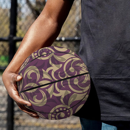 Vintage Western Damask Floral Print Basketball