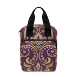 Vintage Western Damask Floral Print Bible Tote Bag