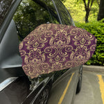 Vintage Western Damask Floral Print Car Side Mirror Covers