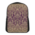 Vintage Western Damask Floral Print Casual Backpack