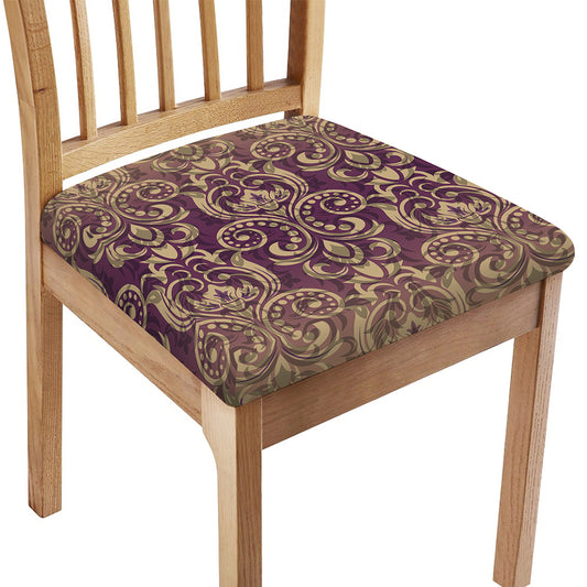 Vintage Western Damask Floral Print Chair Cushion Cover