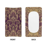 Vintage Western Damask Floral Print Changing Pad Cover